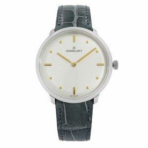 Gomelsky Audry Steel Alligator Strap Quartz Ladies